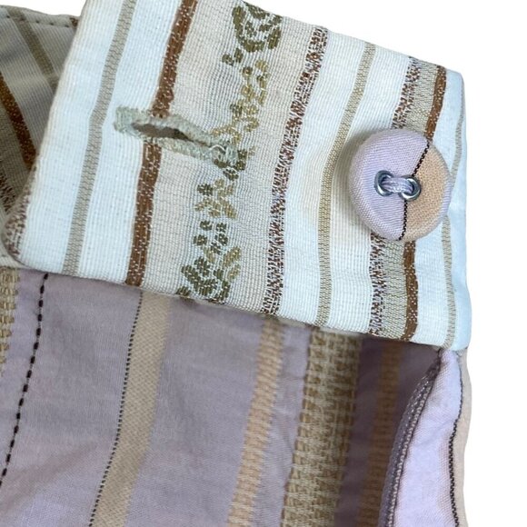 J. Jill Lilac Striped A-Line Pleated Skirt Mid-Length Boho Women's PLUS Sz 16 - Picture 5 of 8